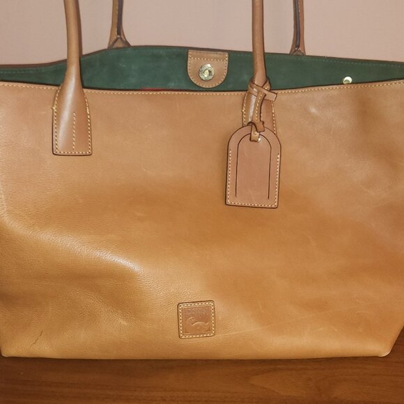 Dooney & Bourke Florentine Large Russell Tote – Tan Leather - Picture 5 of 13